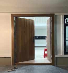 Pintu utama kayu jati, Kusen pintu utama jati jepara single doubel kupu tarung harga murah desain terbaru minimalis klasik dan ukir
