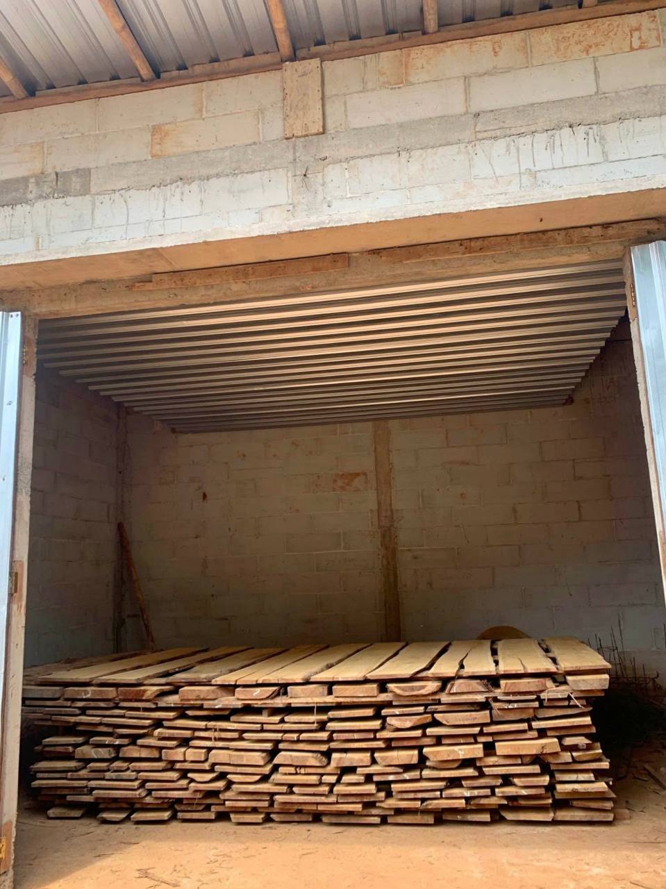 proses oven kayu jati sebagai bahan pintu